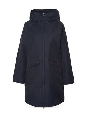 NWT BARBOUR Heron Long Line Waterproof Jacket - Dark Navy